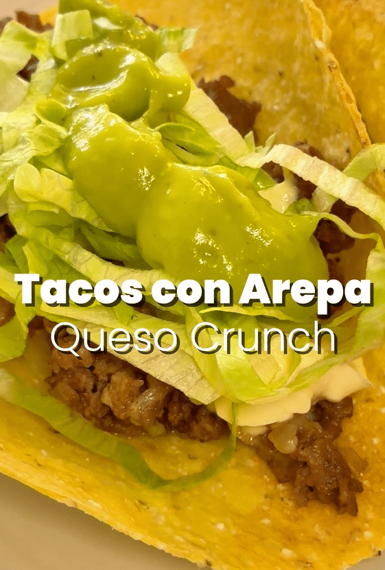 Tacos con Arepas CRUNCH