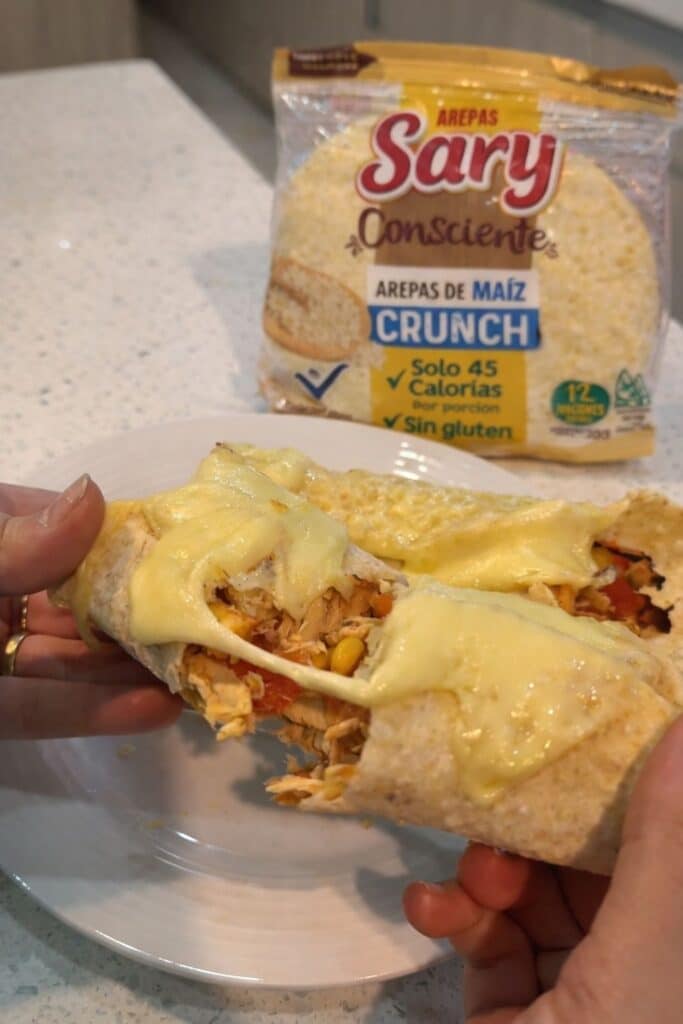Flautas de pollo con arepas CRUNCH